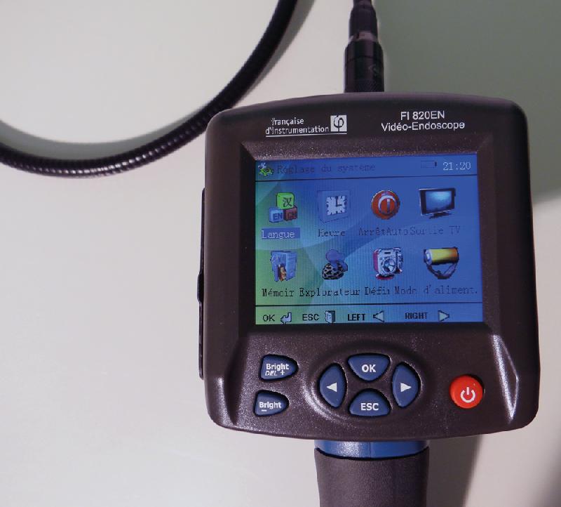 FI820EN - Endoscope vidéo 1 m avec écran TFT, LED et sortie vidéo_1