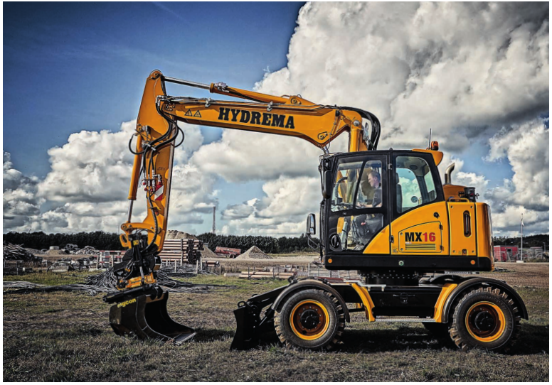 Pelleteuse Hydrema MX16 - Compacte avec Flèche Articulée et Godet en Acier_1