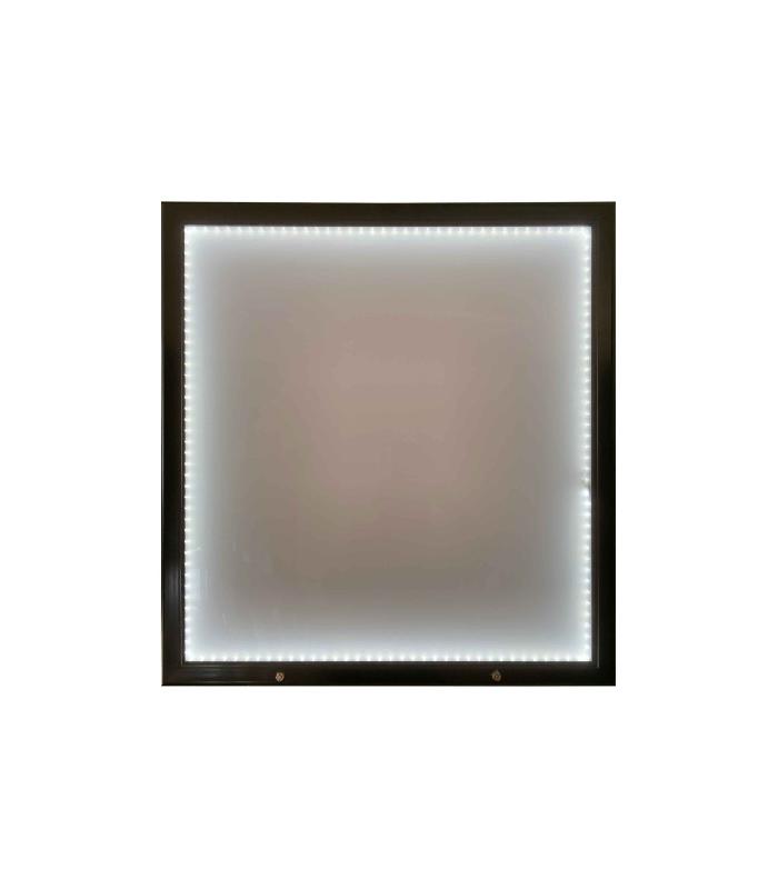 Porte menu mural métal pour 6 feuilles A4 avec option LED - Référence : LSTF75LED_1