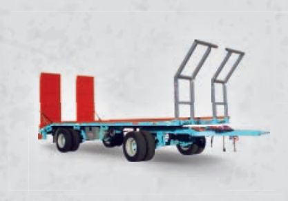 Remorque plateau agricole 2A140R - Agrimec di Crosetto Elio & C. Snc - 6.50 x 2.55 m - 2 essieux, structure robuste et personnalisable_0