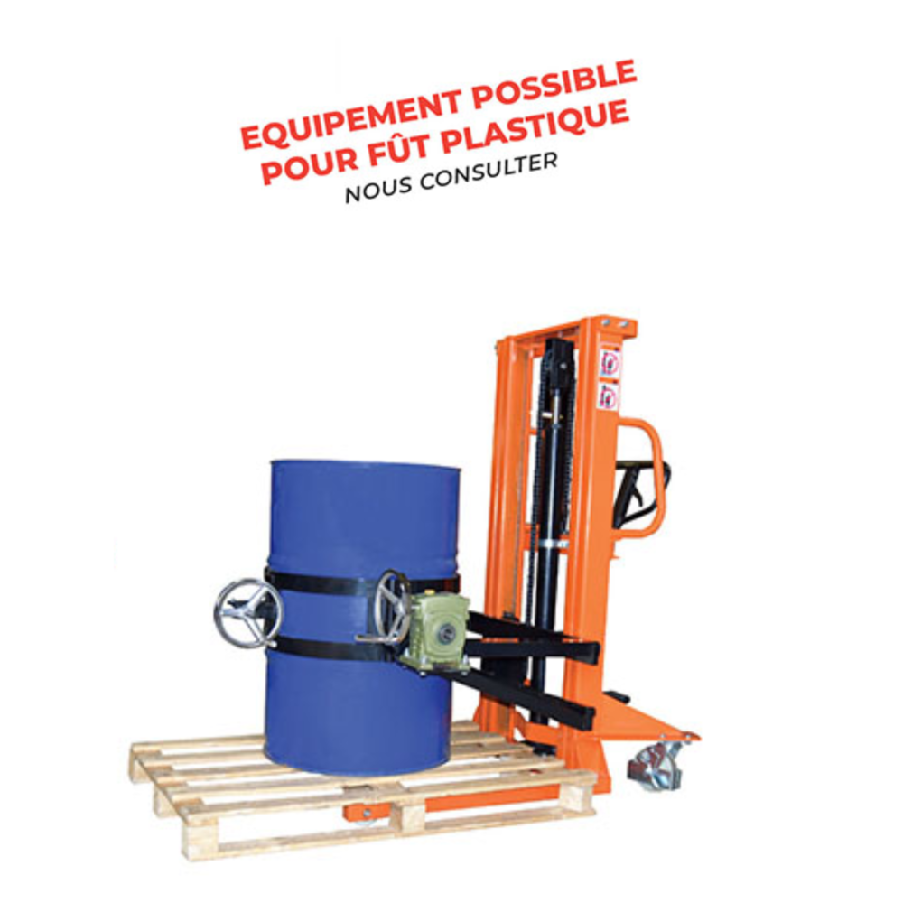 Retourneur ergonomique pour la manipulation facile et sécurisée des fûts - disponible en achat neuf et en location de courte à longue durée_1