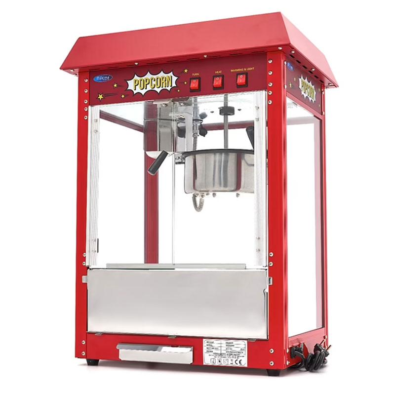 Machine à pop-corn professionnelle 1375 W 3kg/h - Rouge_1