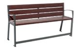 Banc urbain en plastique recyclé - Silaos - esthétique et durable_1