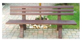 Banc urbain en plastique recyclé - TRAFALGAR SQUARE - 200 cm et 150 cm disponibles_1