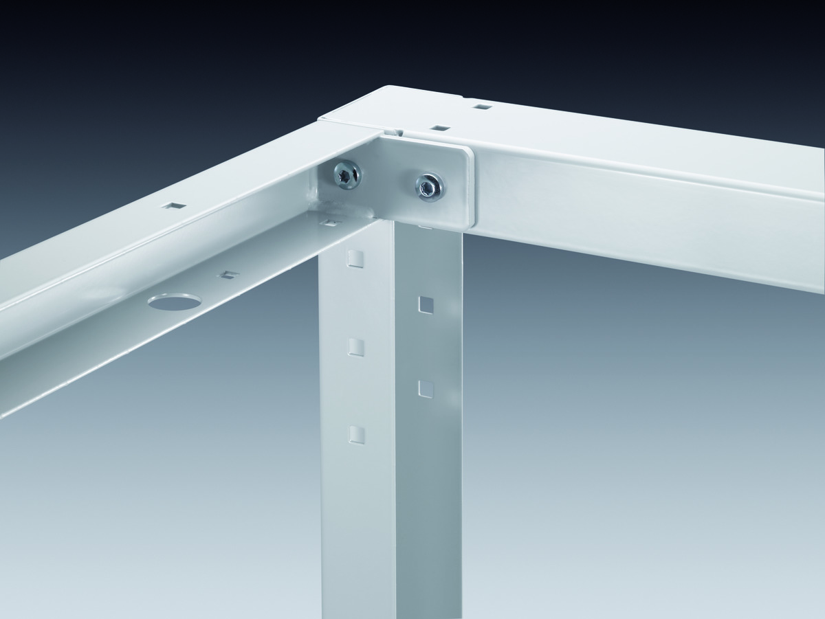 Établi à ossature Cubio Lino - 41003180.16V - 2000x750x840 mm - Charge lourde avec plateau en lino_1