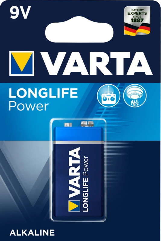 Pile alca. 6lr61 9v rectangulaire+power duracell_1