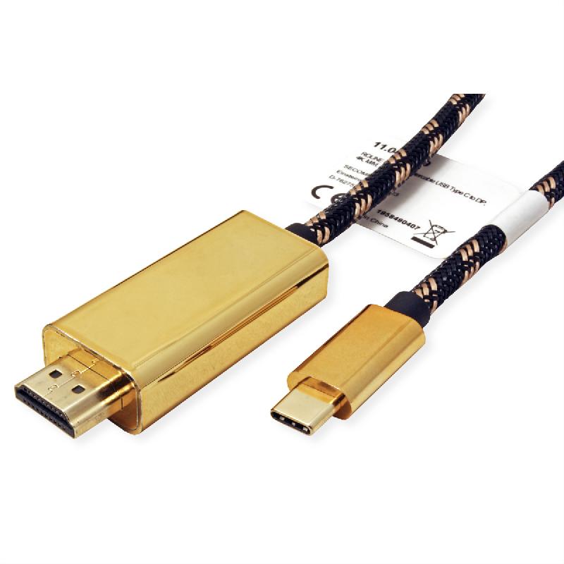 Roline gold câble adaptateur type c - hdmi, m/m, 2 m_1