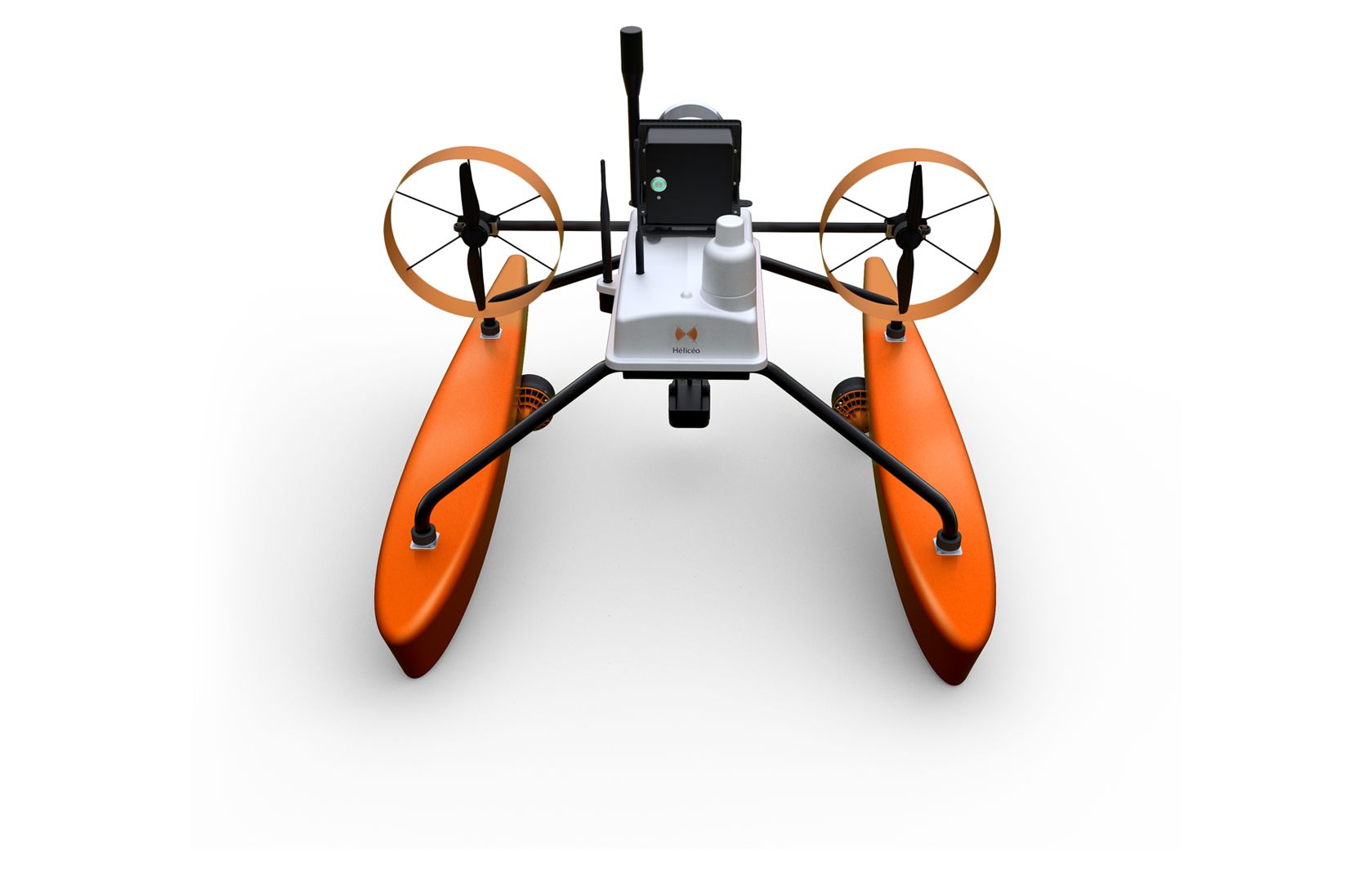 Catamaran bathymétrique étanche avec système LiDAR intégré