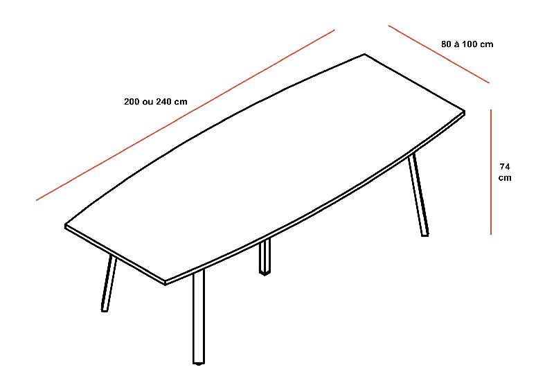 Table de réunion tonneau Ogi A - MDD - Oui, Blanc Pastel, 200, Anthracite_1