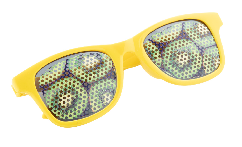 Lunettes de soleil pour enfants - protection UV 400 - plastique trendy - couleur jaune_1
