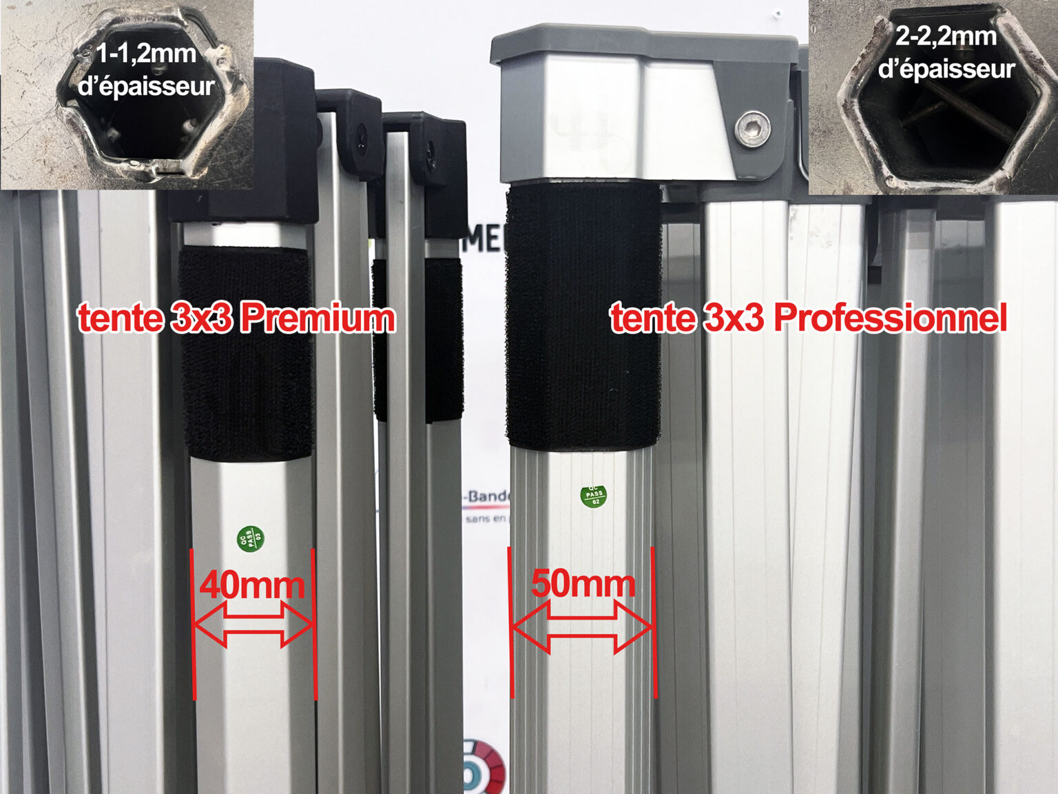 Barnum personnalisé solide et rapide à monter, utilisable en intérieur comme en extérieur, avec option anti-feu m1 - gamme professionnel_1