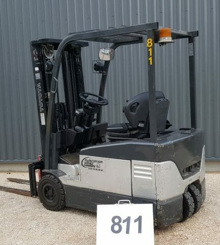 Chariot élévateur frontal électrique d'occasion TOYOTA 7FBEF15 - triplex, 1500 KG, 5500 MM, 2006_1