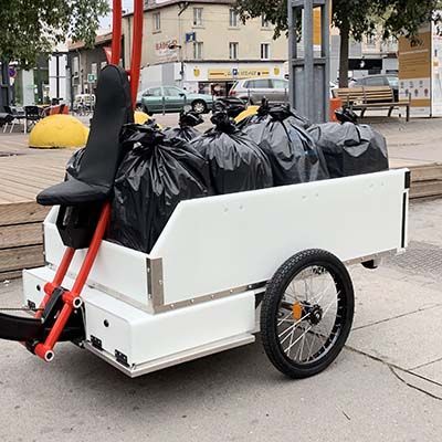 Triporteur professionnel avec assistance électrique pour collectivités