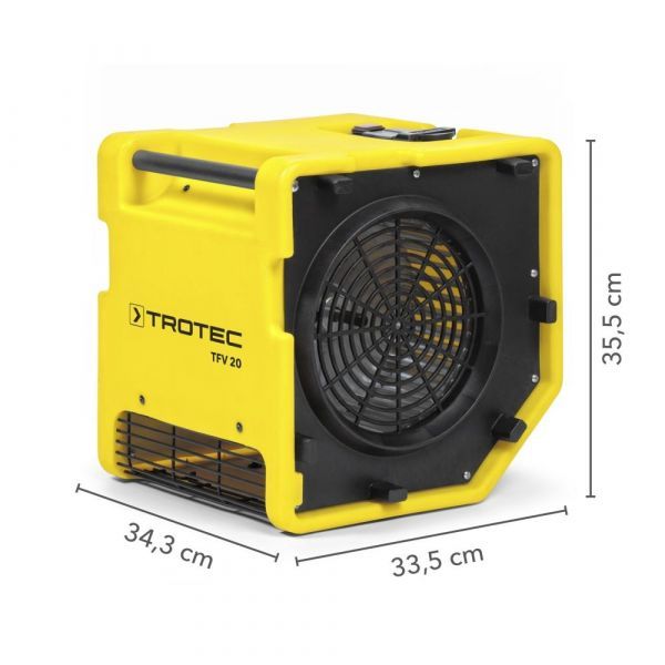 Turboventilateur TFV 20 - ventilateur centrifuge industriel Trotec - débit 1.185 m³/h - poids 12 kg_1