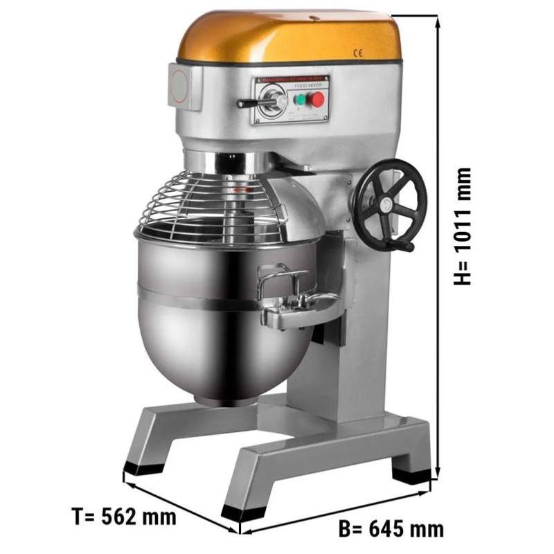 Batteur mélangeur planétaire professionnel pour pâtes lourdes 37L 230V_1