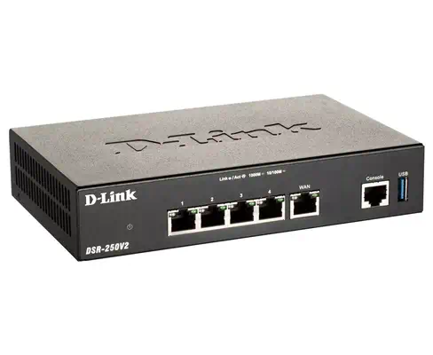 D-Link DSR-250V2 routeur sans fil Gigabit Ethernet Noir_1