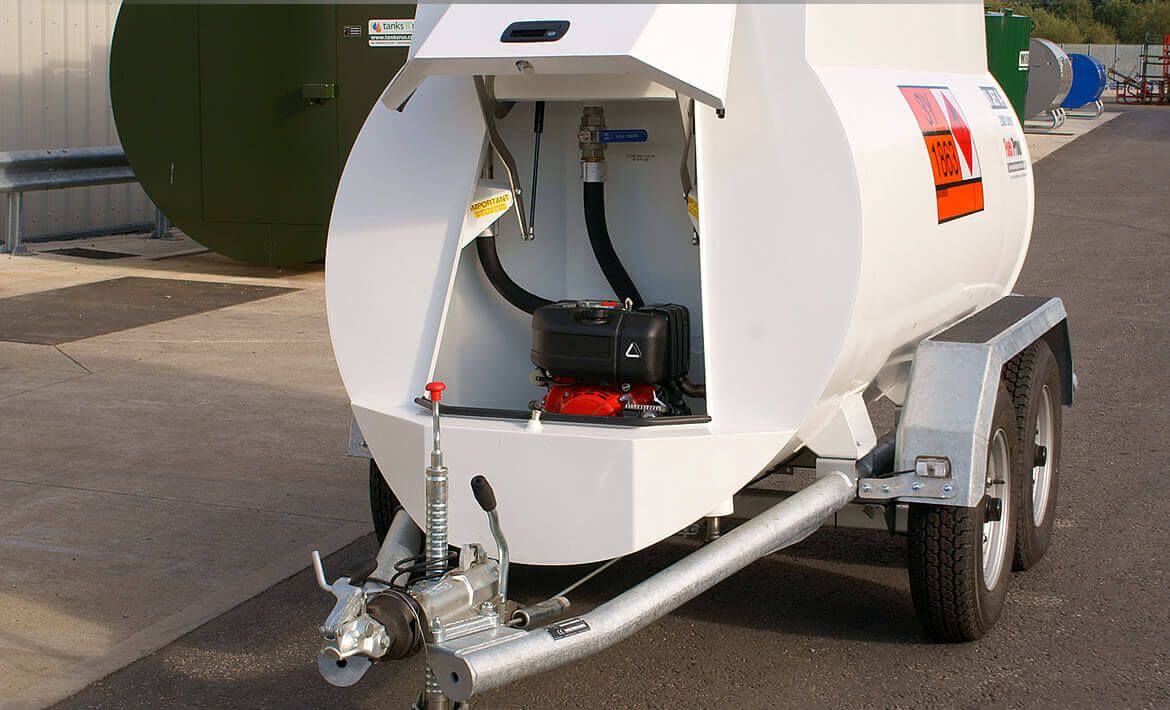 Remorque aviation Highway 1000L - citerne GRV pour kérosène et AVGAS - double paroi en acier inoxydable_1