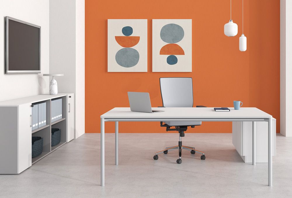 Slim - chaise de bureau - Dromeas - avec voile de fond 18 mm et matériaux variés_1