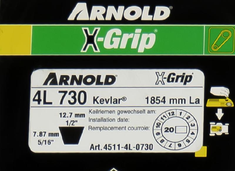 Courroie trapézoïdale X-Grip V - type 4L730_1