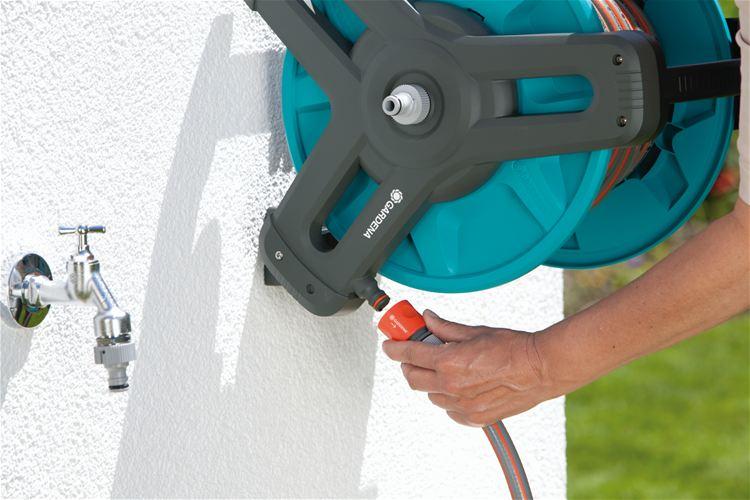 Dévidoir d'arrosage portable et mural 50 classic équipé_1