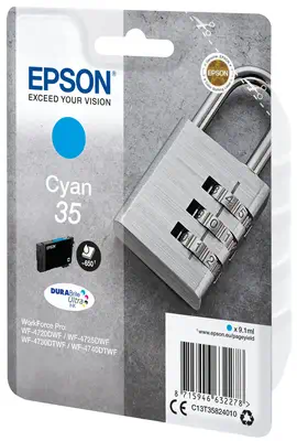 Epson Padlock Singlepack Cyan 35 DURABrite Ultra Ink_1