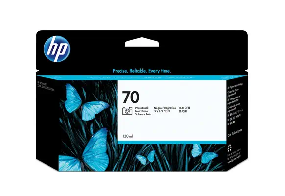 HP 70 cartouche d'encre DesignJet noir photo, 130 ml_1