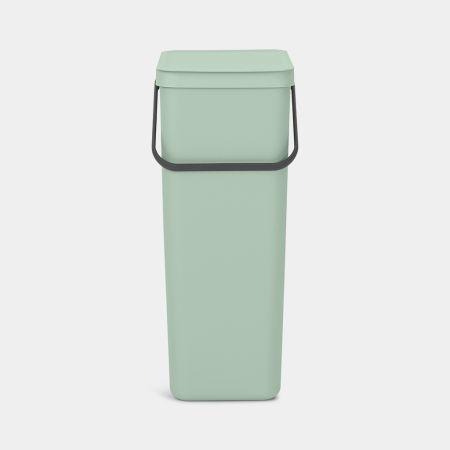 Poubelle Brabantia Sort & Go - 40 litres - Jade Green - Volume 40L - Fabriquée en Belgique_1