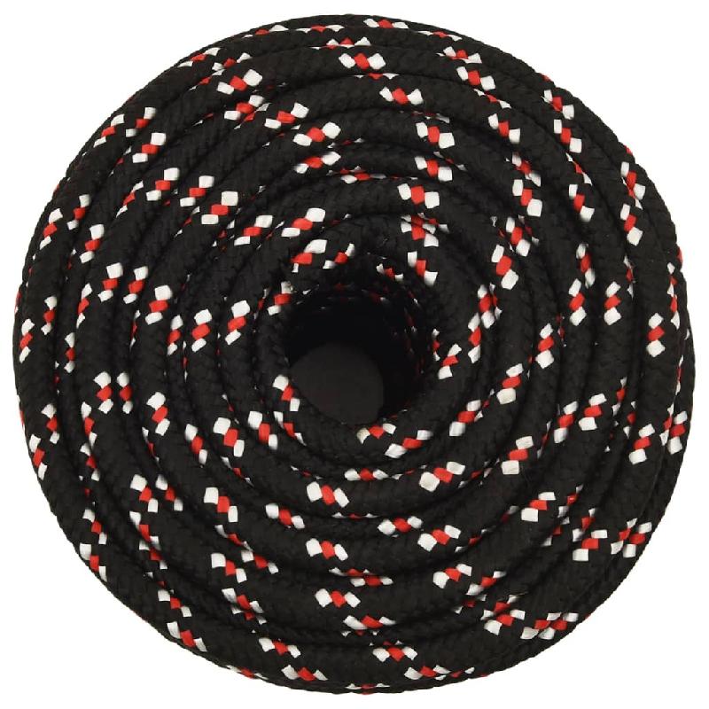 Vidaxl corde de bateau noir 18 mm 100 m polypropylène 152366_1