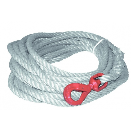 Corde a poulie polypropylène avec crochet (couronnes 15m, 25m & 50m) référence 3501a15_1