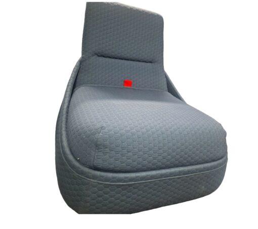 Fauteuil Lounge Design Hosu Patricia Urquiola / Coalesse d'occasion - transformable en chaise longue, motif alvéolé, vert et bleu gris - 33,4% polyester, 66,6% acrylique_1