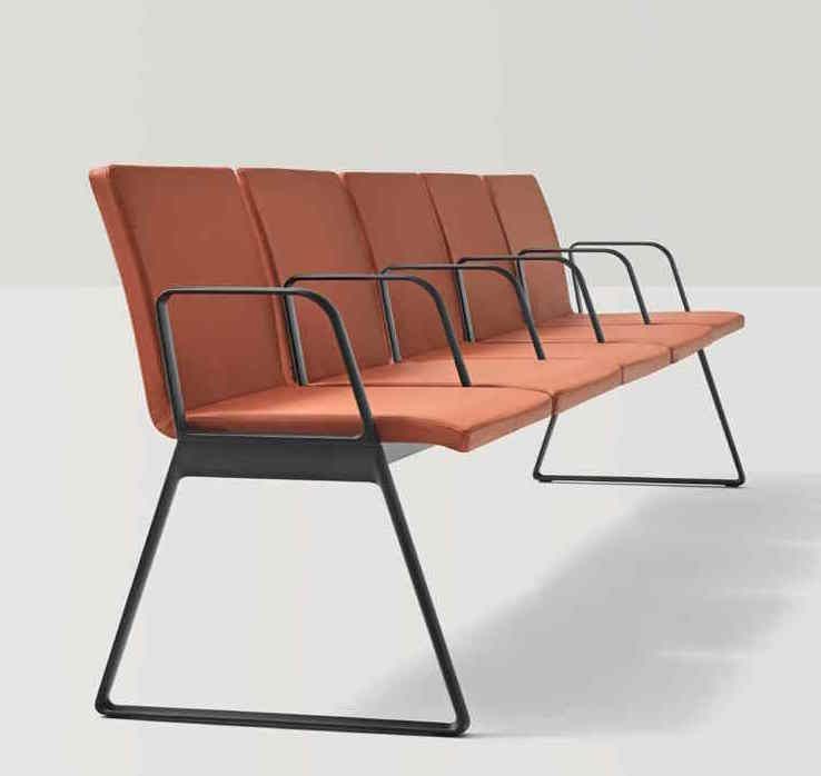 Line-Tapiz - Banc sur poutre rembourré et modulable avec large assise 60 cm_1