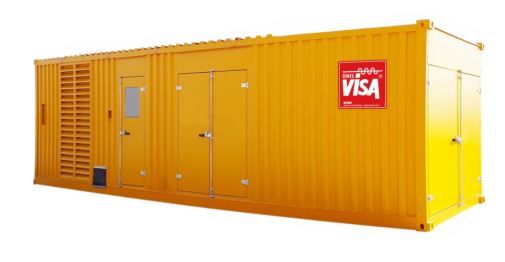 Groupe électrogène en container M 1730 co 50 Hz triphasé - Visa - 1900.0 kVA_1