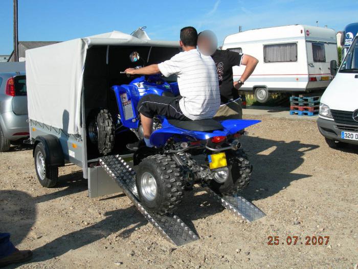 Remorque porte quad - Humbaur 1382 - Aluminium anodisé et plancher antidérapant_1