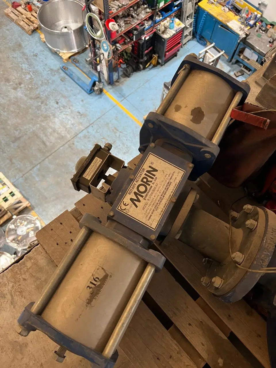 Solénoïde Papillon d'occasion Morin  Inox 316 Dn700 - Référence : C8433_1