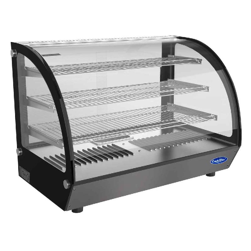 Vitrine chauffante bombée de comptoir 125L WHY125L-B Atosa_1