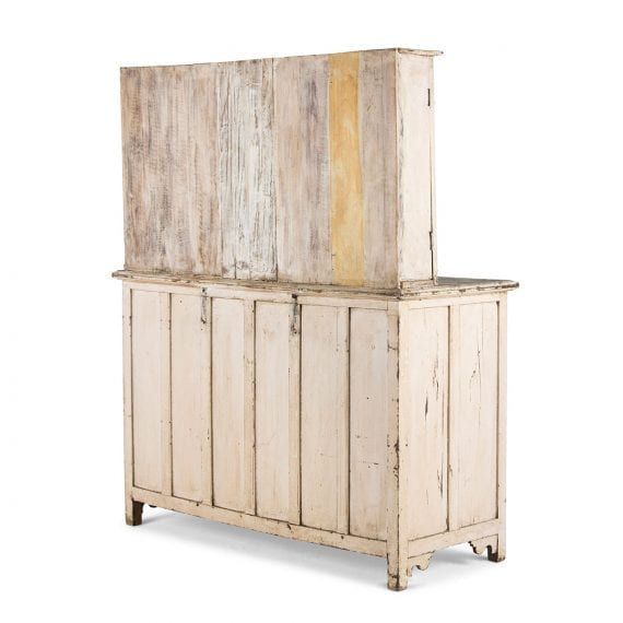 00119001000692-D - Meuble présentoir en bois blanc - Francisco Segarra - 139x62xH166cm_1