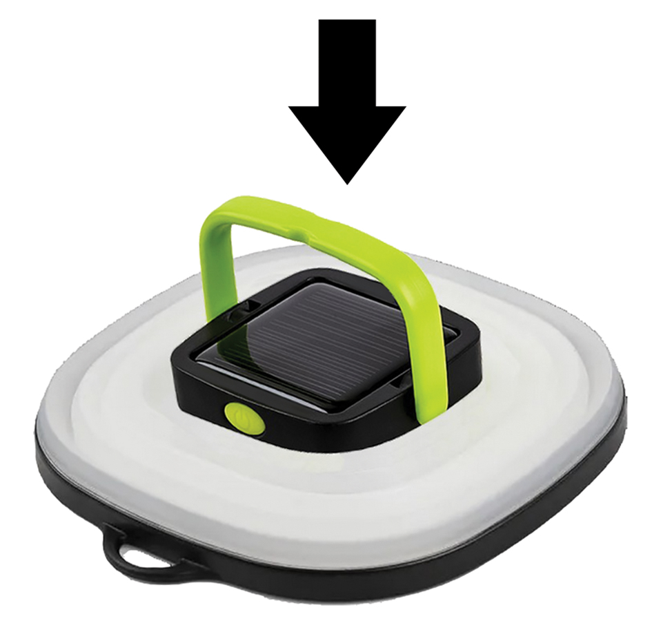 Lanterne LED ultra compacte - rétractable - lumière blanche et flamme vacillante - rechargeable USB - 3212GM_1