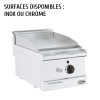 Petite plancha professionnelle gaz série 600 - Combisteel 7178.0025 - Plaque lisse inox ou chrome 6 kW_1