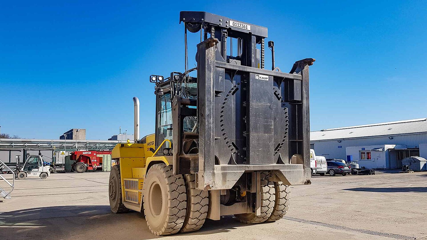 Spreader frontal rotatif 360° pour la manutention et le retournement des conteneurs vides - Kaup - T193LD - capacité 1.000 kg à 8.000 kg_1
