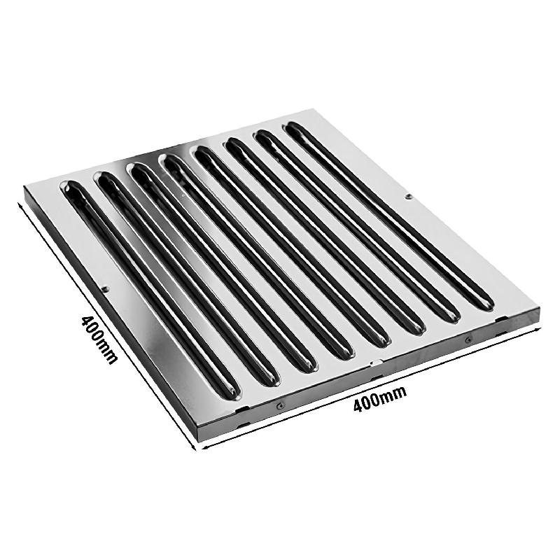 Filtres choc inox AISI 304 coupe-feu Type B - 400 x 400 mm_1