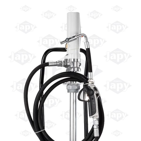 Pompe pneumatique à huile - Pompes Japy - Débit 35 l/min - Kit mobile pour fût 200L avec accessoires_1