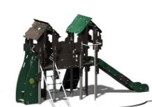 Structure de jeux combinées 2 tours 1200 Cruzoé - CRU21201I - Crea Équipements_1