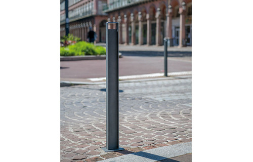 Borne H à scellement direct - profilée en acier IPN 80 x 42 mm - JMU-0262 - Husson International - finition zingage + thermolaquage_1