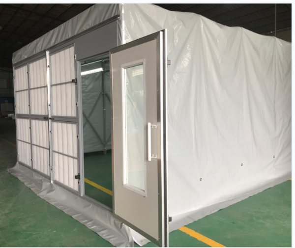 Cabine de peinture mobile Mecatelier - pour jantes ou pièces automobiles - solution sur mesure avec ventilation puissante_1