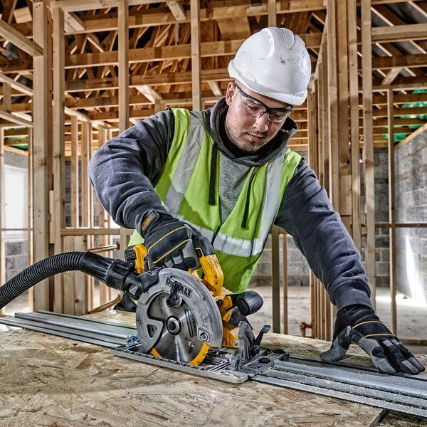 Dcs572p2-qw - Scie circulaire Dewalt XR 18V 5Ah Brushless - Inclinaison lame jusqu'à 57° - Compatible rail de guidage_1