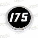 Emblème pour tracteur - Massey Ferguson 175 - Médaillon - Référence : PTA-A67373_1
