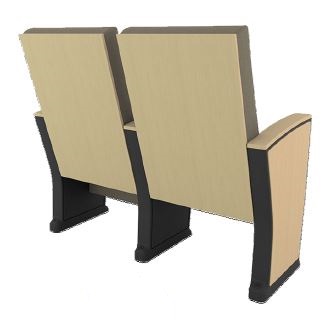 Fauteuil d'auditorium avec accoudoir à injection polypropylène texturé - nus pl_1