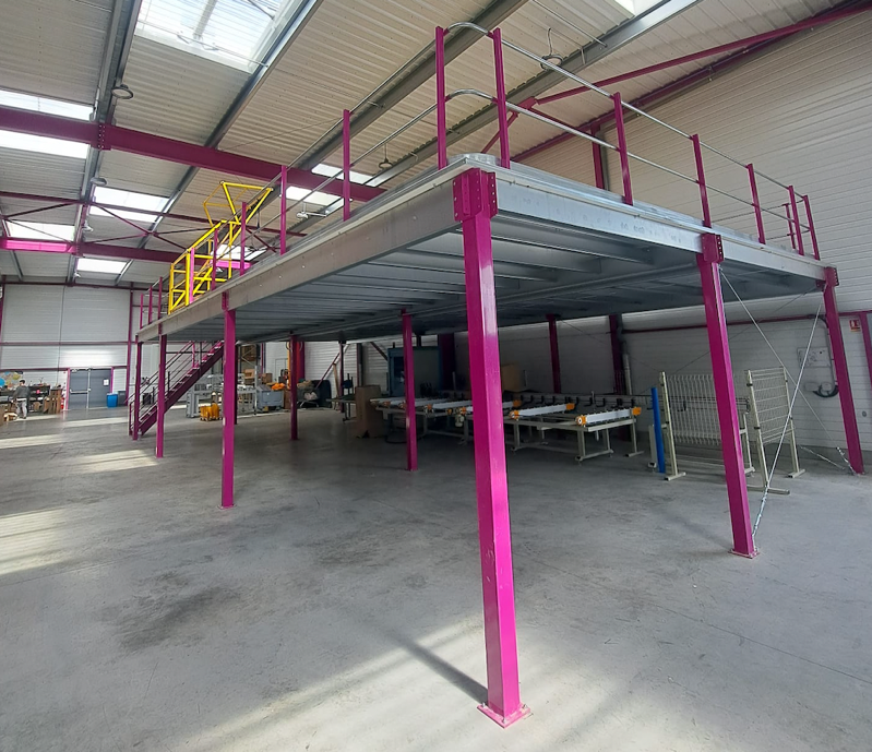 Plateforme de stockage / mezzanine sur mesure_1