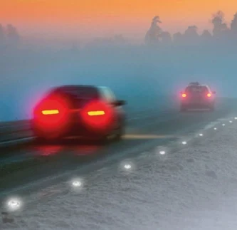 Plot routier rétroréfléchissant en verre ø 100 mm - lot de 6 plots_1