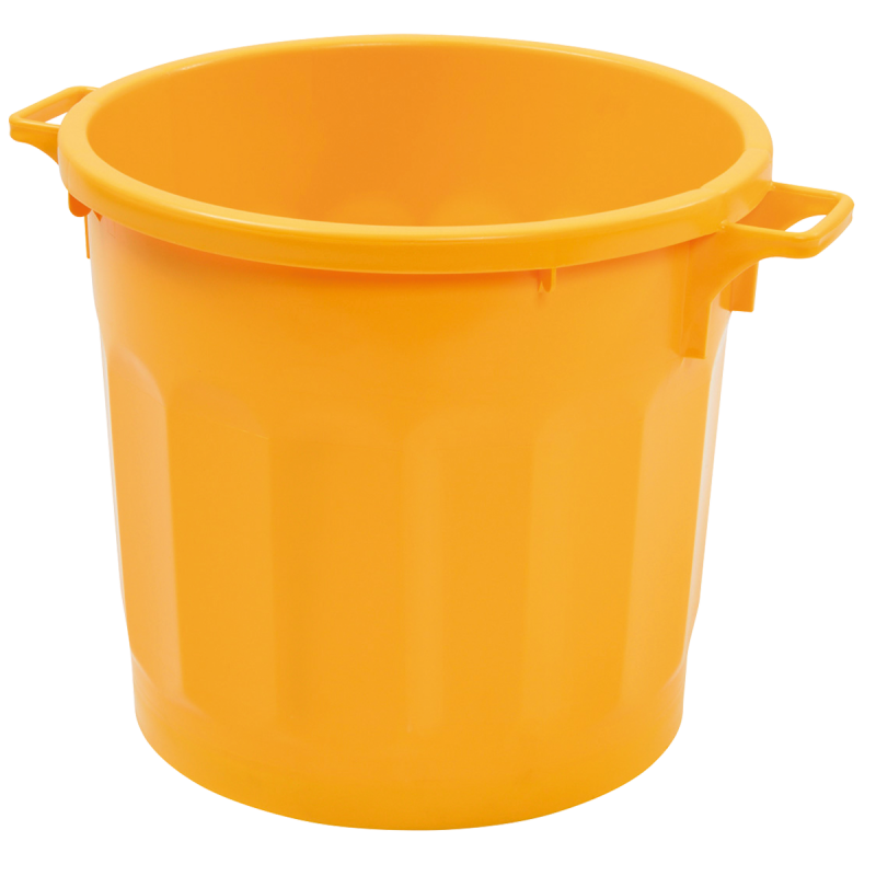 Poubelle ronde tri sélectif 75L Gilac - Jaune_1